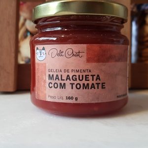 Geléia de pimenta malagueta com tomate da Deli Chat - 160 gramas