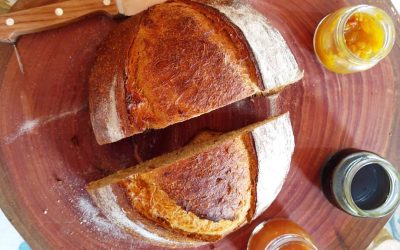 Pão de tomate e alho